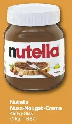 Famila Nord West Nutella Nuss-Nougat-Creme Angebot