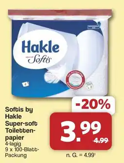 Famila Nord West Softis by Hakle Super-soft Toilettenpapier Angebot