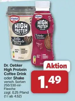 Famila Nord West Dr. Oetker High Protein Coffee Drink oder Shake Angebot