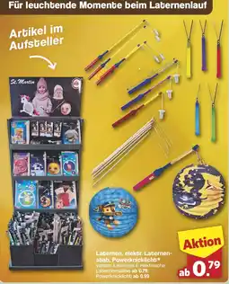 Famila Nord West Laternen, elektr. Laternenstab, Powerknicklicht* Angebot