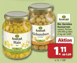 Famila Nord West ALNATURA Bio Gemüse Konserven Angebot