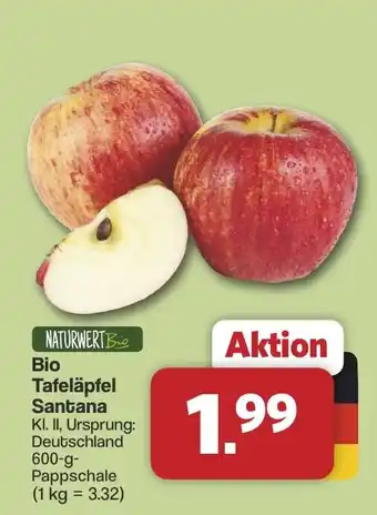 Famila Nord West NATURWERT Bio Tafeläpfel Santana Angebot