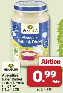 Famila Nord West ALNATURA Abendbrei Hafer Dinkel Angebot