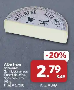 Famila Nord West Alte Hexe schweizer Schnittkäse Angebot