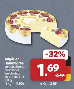 Famila Nord West Allgäuer Rahmtorte Angebot