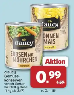 Famila Nord West d'aucy Gemüse-konserven Angebot