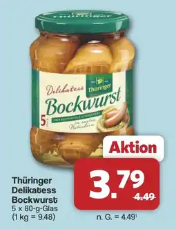 Famila Nord West Thüringer Delikatess Bockwurst Angebot