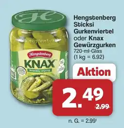 Famila Nord West Hengstenberg Knax Gewürzgurken Angebot