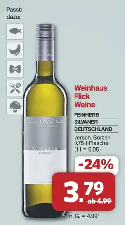 Famila Nord West Weinhaus Flick Weine SILVANER Angebot