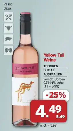 Famila Nord West Yellow Tail Pink Moscato Angebot
