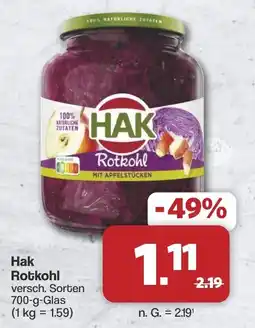 Famila Nord West Hak Rotkohl Angebot