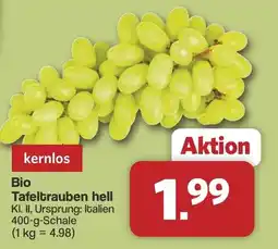 Famila Nord West kernlos Bio Tafeltrauben hell Angebot