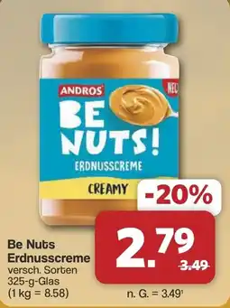 Famila Nord West ANDROS BE NUTS! ERDNUSSCREME Angebot