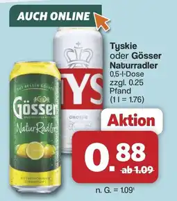 Famila Nord West Tyskie oder Gösser Naturradler Angebot