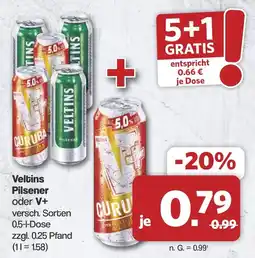 Famila Nord West Veltins Pilsener oder V+ Angebot