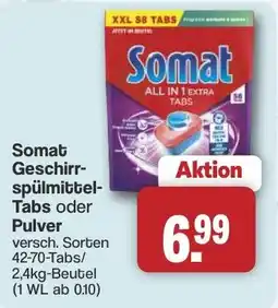 Famila Nord West Somat Geschirrspülmittel-Tabs oder Pulver Angebot
