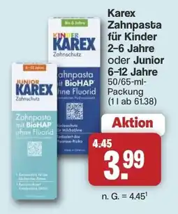 Famila Nord West Karex Zahnpasta für Kinder Angebot