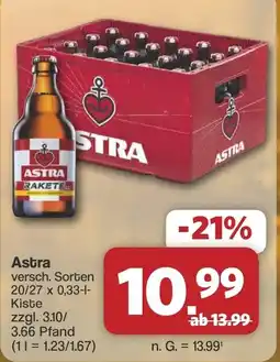 Famila Nord West Astra Rakete Angebot