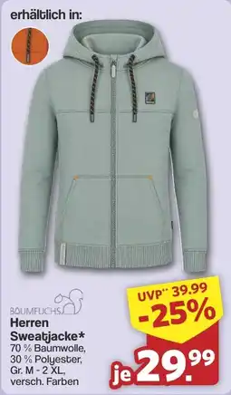 Famila Nord West BAUMFUCHS Herren Sweatjacke* Angebot
