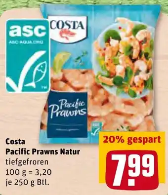 REWE Costa Pacific Prawns Natur 250g Btl. Angebot