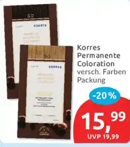 Budni Korres Permanente Coloration Angebot