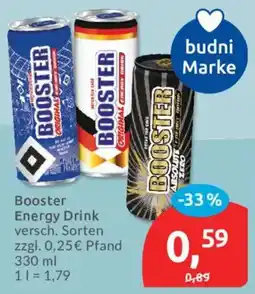 Budni Booster Energy Drink Angebot