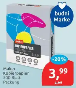 Budni Maker Kopierpapier Angebot