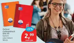 Budni Oxford Collegeblock DIN A4 Angebot