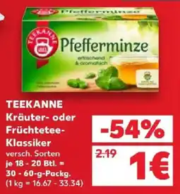 Kaufland TEEKANNE Pfefferminze Angebot