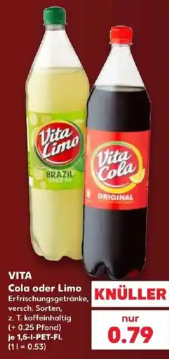 Kaufland Vita Cola oder Limo Angebot