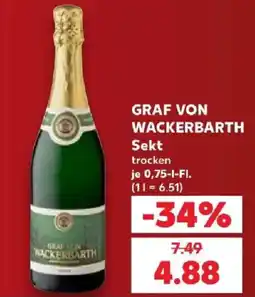 Kaufland GRAF VON WACKERBARTH Sekt trocken Angebot