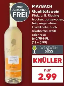 Kaufland MAYBACH Qualitätswein Angebot