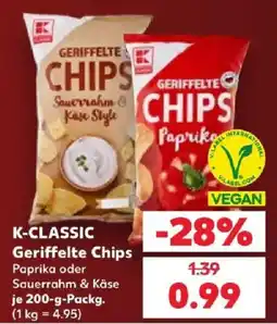 Kaufland K-CLASSIC Geriffelte Chips Angebot