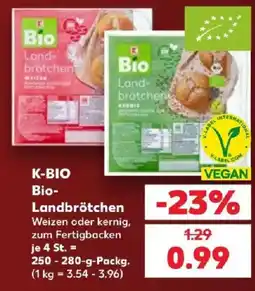 Kaufland K-BIO Bio-Landbrötchen Angebot