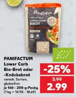 Kaufland PANIFACTUM Lower Carb Bio-Brot oder -Knäckebrot Angebot