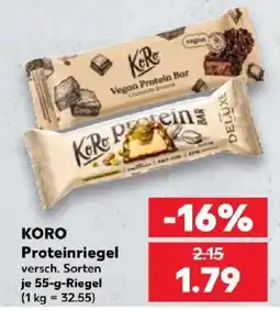 Kaufland KORO Proteinriegel Angebot