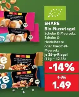 Kaufland SHARE Bio-Nussriegel Angebot