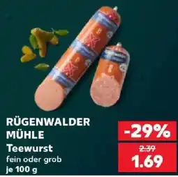 Kaufland RÜGENWALDER MÜHLE Teewurst Angebot