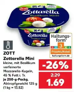 Kaufland ZOTT Zottarella Mini Angebot