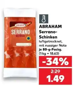 Kaufland ABRAHAM Serrano-Schinken Angebot