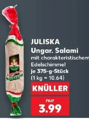 Kaufland JULISKA Ungar. Salami Angebot