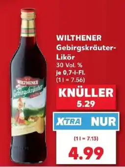 Kaufland WILTHENER Gebirgskräuter-Likör Angebot