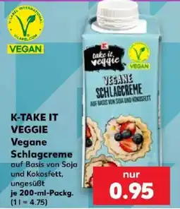 Kaufland K-TAKE IT VEGGIE Vegane Schlagcreme Angebot