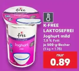 Kaufland K-FREE LAKTOSEFREI Joghurt mild Angebot
