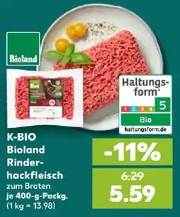 Kaufland Bioland Rinderhackfleisch Angebot