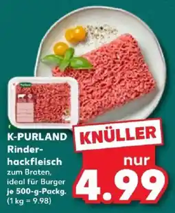 Kaufland K-PURLAND Rinderhackfleisch Angebot