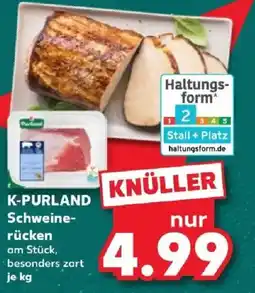 Kaufland K-PURLAND Schweine-rücken Angebot