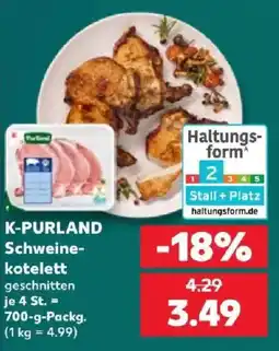 Kaufland K-PURLAND Schweinekotelett Angebot