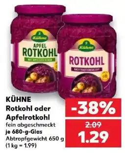Kaufland KÜHNE Rotkohl Angebot