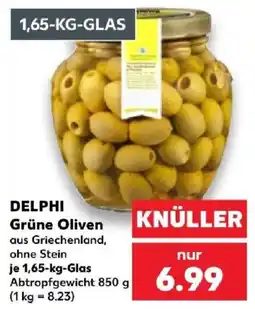 Kaufland DELPHI Grüne Oliven Angebot